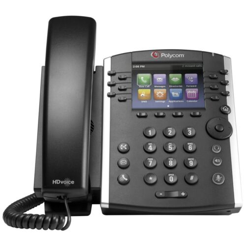Polycom Vvx 411 Voip Business Media Phone 2201-48450-001 With Ac