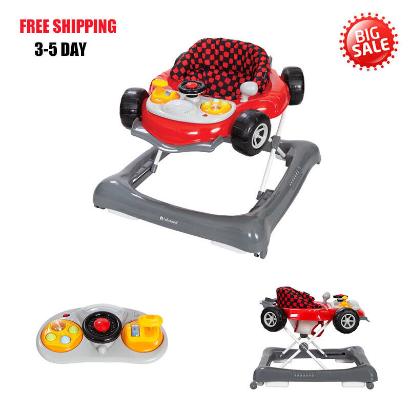 Baby Trend 5.0 Activity Baby Walker With Lights And Sound Effects Speedster Red